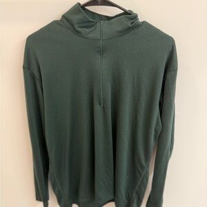Patagonia Men's Forest Green Capilene Zip-Up Sweater